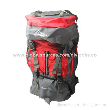 55 Liters Outdoor Mountaineering Bags, Red